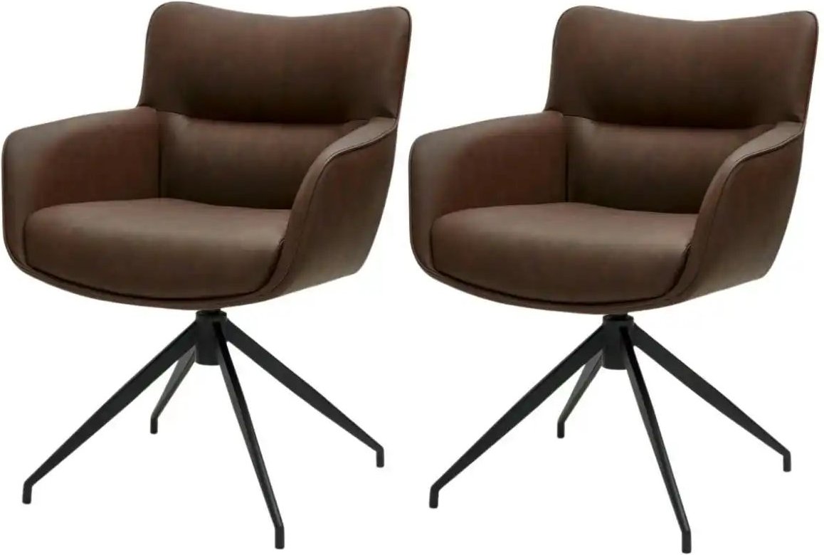 Furnhouse Esszimmerstuhl 2er-Set Jessica ¦ braun ¦ Maße (cm): B: 55 H: 84 Stühle > Polsterstühle - Höffner