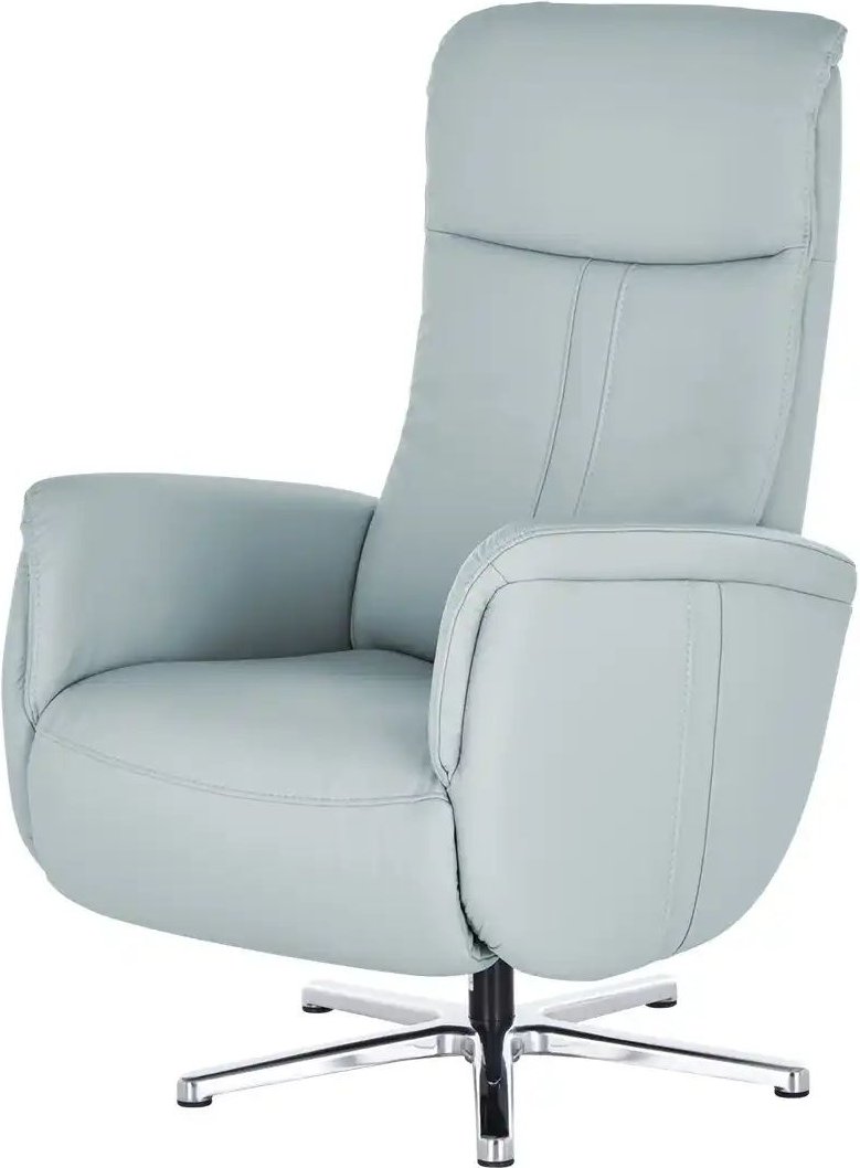 meinSofa Relaxsessel aus Leder Franzi-L ¦ blau ¦ Maße (cm): B: 71 H: 112 T: 83.0 Polstermöbel > Sessel > Fernsehsessel -...