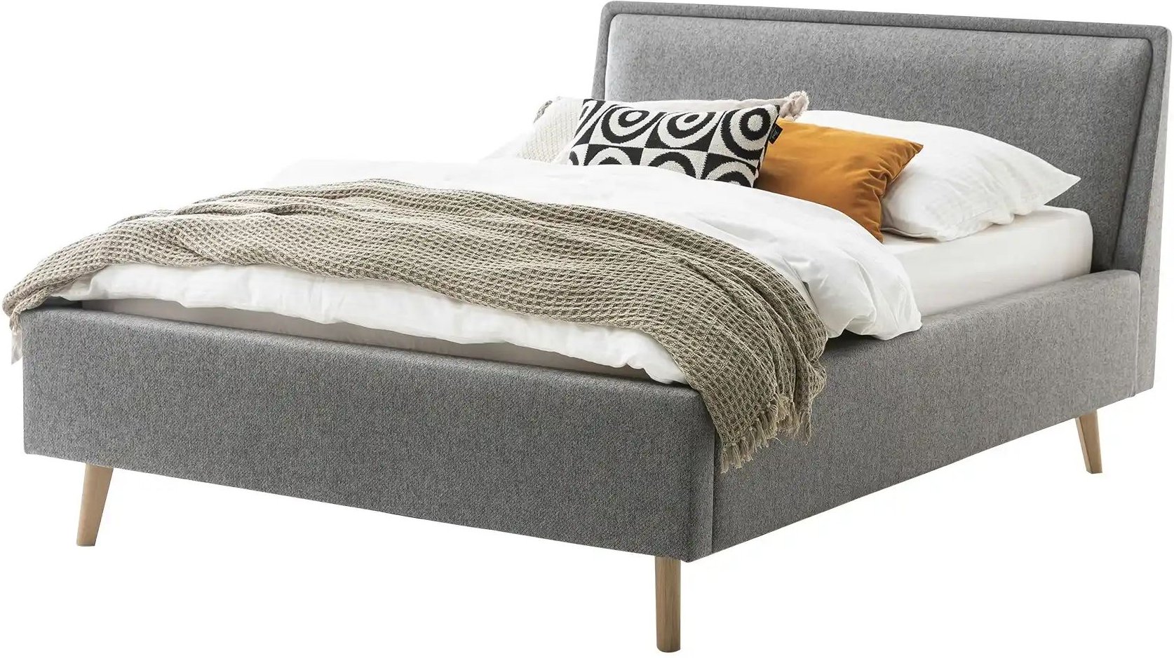 Polsterbett Fairford ¦ grau ¦ Maße (cm): B: 156 H: 105 T: 224.0 Betten > Komfortbetten - Höffner