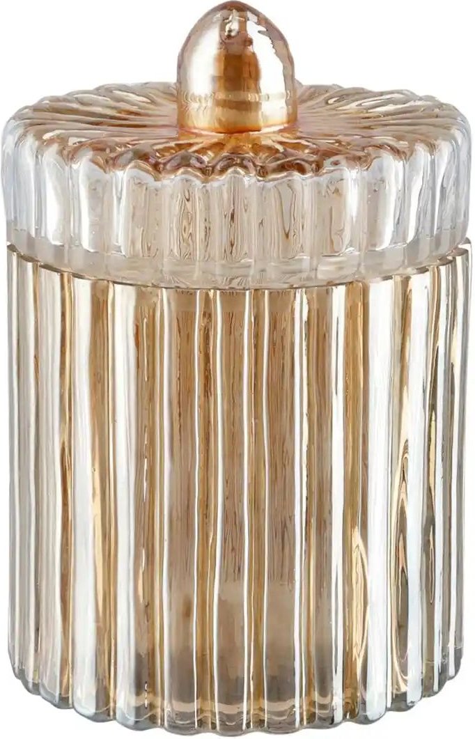 Deko Glasdose ¦ braun ¦ Glas ¦ Maße (cm): H: 14 Ø: 10 Accessoires > Dekoartikel - Höffner