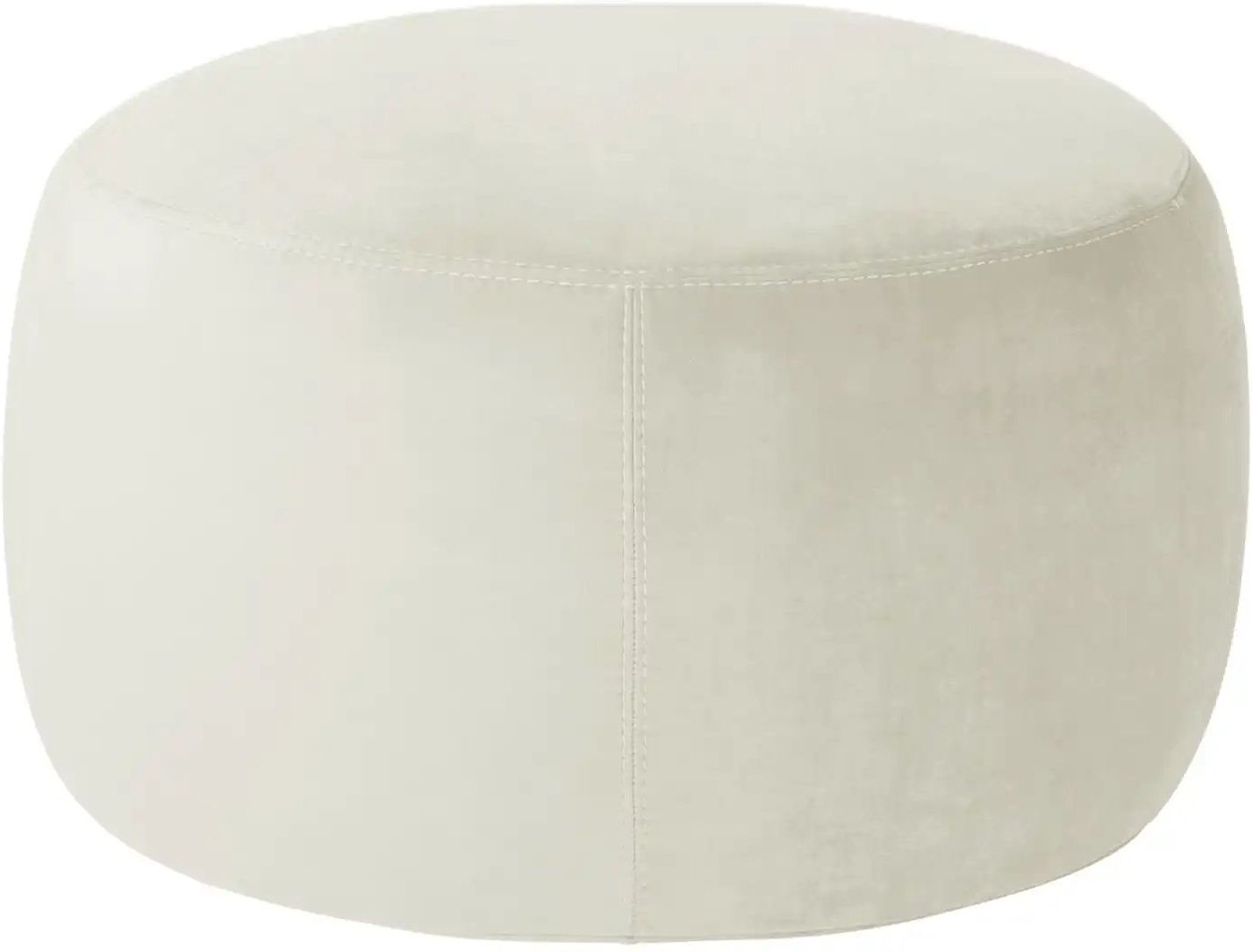 Samt Hocker Amadi ¦ creme ¦ Maße (cm): B: 60 H: 40 Polstermöbel > Hocker - Höffner