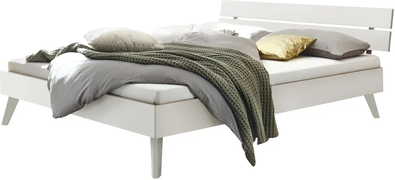 HASENA Holzbett Ortona ¦ weiß ¦ Maße (cm): B: 146 H: 81 Betten > Bettgestelle - Höffner