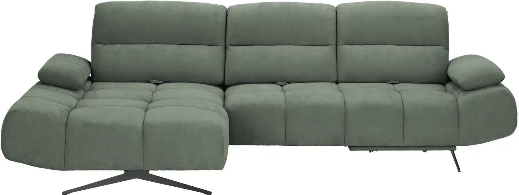switch Ecksofa Falcao ¦ grün ¦ Maße (cm): B: 284 H: 91 T: 173.0 Polstermöbel > Sofas > Ecksofas - Höffner