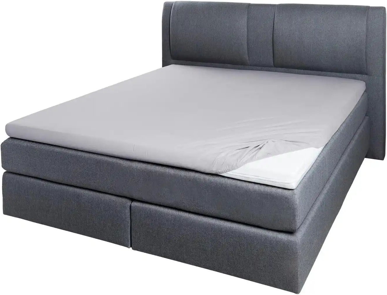 Jersey-Elastan Topperlaken ¦ grau ¦ Maße (cm): B: 150 H: 10 Bettwaren > Bettlaken - Höffner