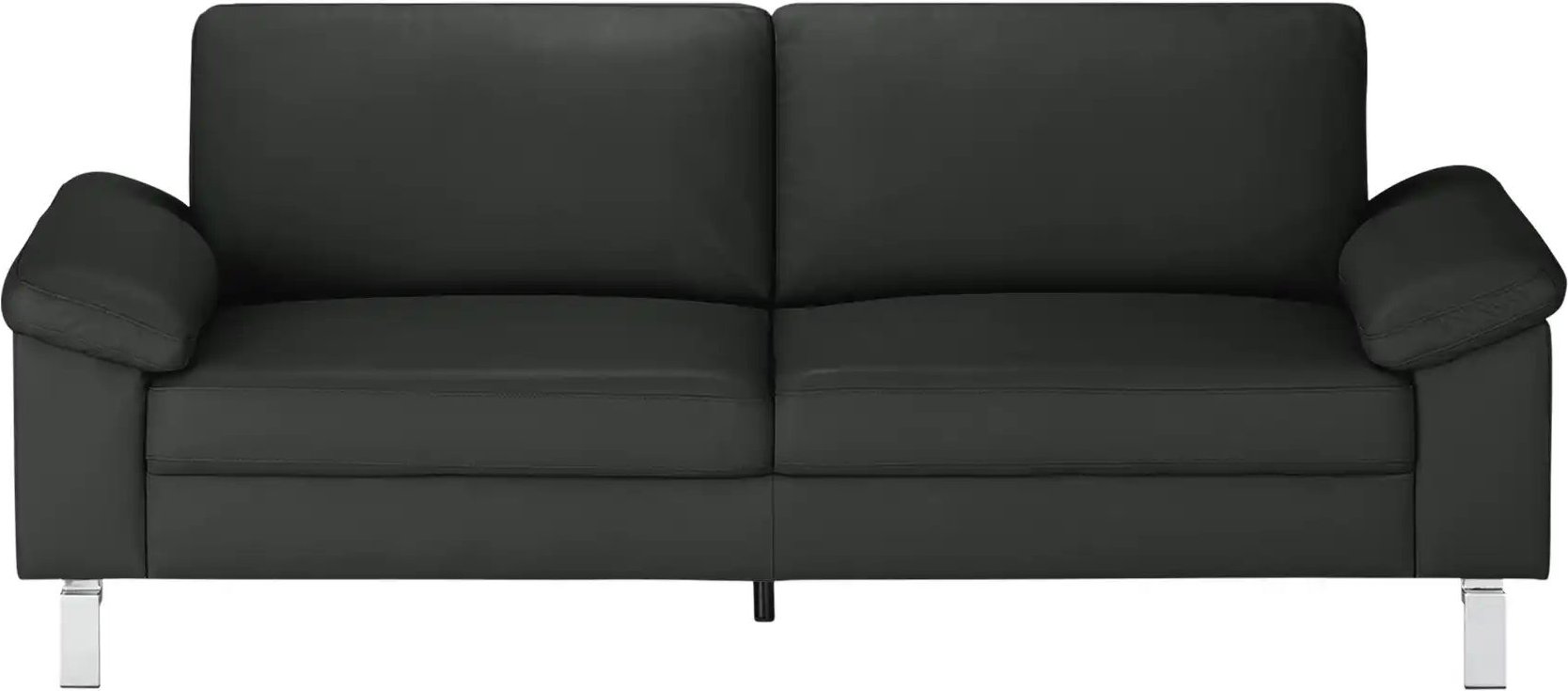 Max Schelling Ledersofa mit Winkelfüßen Maximum ¦ schwarz ¦ Maße (cm): B: 184 H: 86 T: 97.0 Polstermöbel > Sofas > 2-Sit...