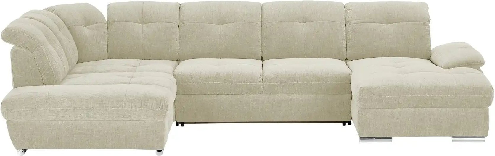 Wohnlandschaft Gladys ¦ beige ¦ Maße (cm): B: 377 H: 103 T: 246.0 Polstermöbel > Sofas > Schlafsofas - Höffner