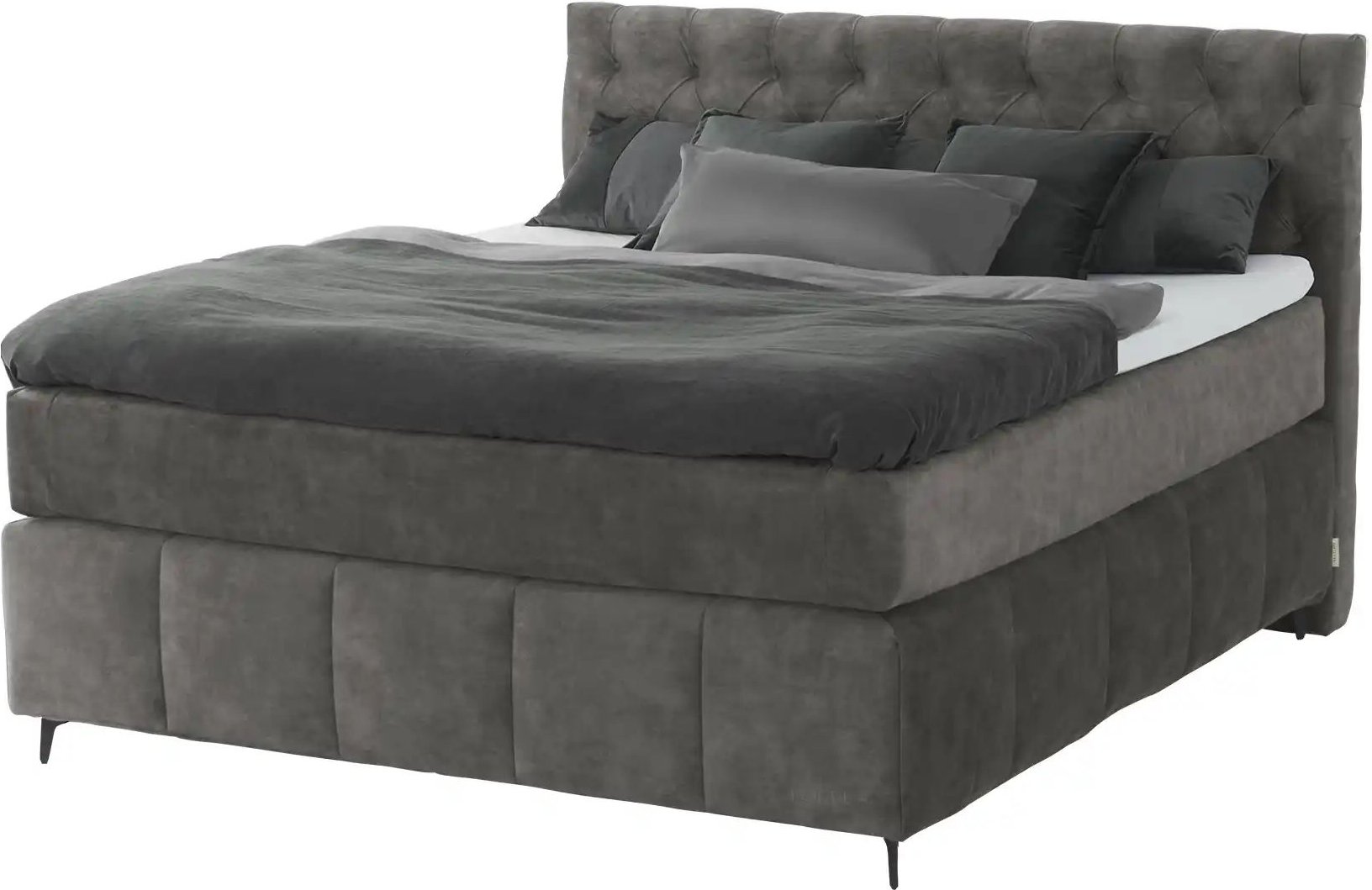 Jette Home Boxspringbett  Glam New ¦ grau ¦ Maße (cm): B: 182 H: 132,5 Betten > Boxspringbetten - Höffner