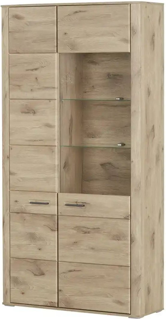 uno Vitrine Lantis ¦ holzfarben ¦ Maße (cm): B: 107 H: 208 T: 38.0 Schränke > Vitrinen - Höffner