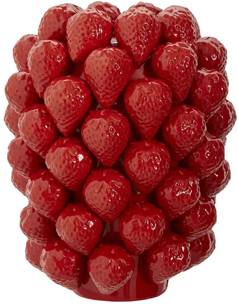 HOME STORY 3D Vase Erdbeere ¦ rot ¦ Porzellan ¦ Maße (cm): H: 30 Ø: 25 Accessoires > Vasen - Höffner