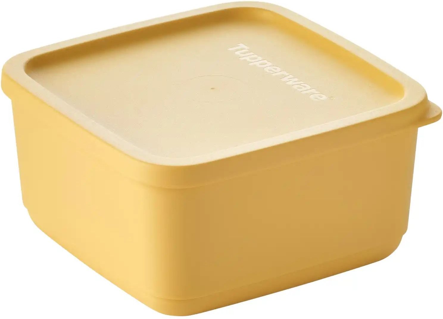 Tupperware Cubix Frischhaltedose ¦ gelb ¦ Kunststoff ¦ Maße (cm): B: 13 H: 13 T: 6.5 Küchenzubehör & Helfer > Küchenhe...