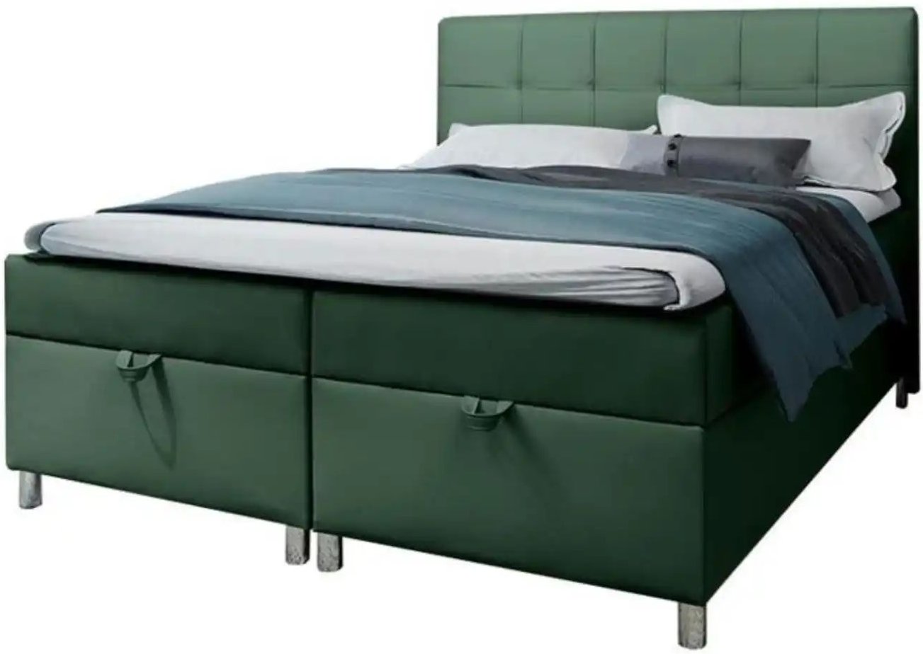 Boxbett mit Bettkasten Malabo ¦ grün ¦ Maße (cm): B: 160 H: 110 Betten > Polsterbetten - Höffner