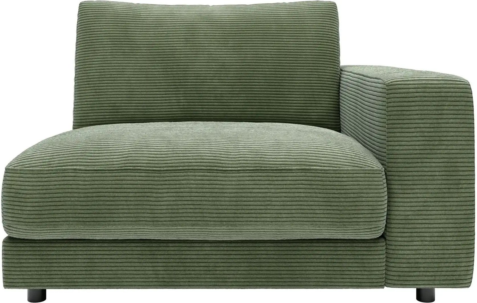Thumbnail - Jette Home Element Einsitzer Armlehne rechts in Cord Sila ¦ grün ¦ Maße (cm): B: 125 H: 85 T: 127.0 Polstermöbel > Sofas...