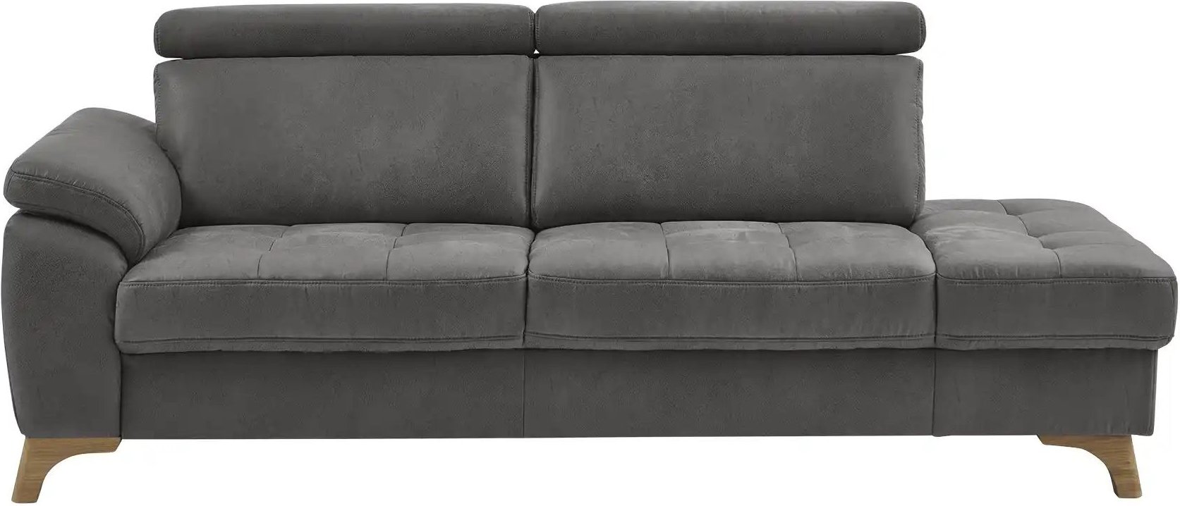 meinSofa Recamiére Chloris ¦ grau ¦ Maße (cm): B: 221 H: 107 T: 102.0 Polstermöbel > Ottomanen & Recamiere - Höffner