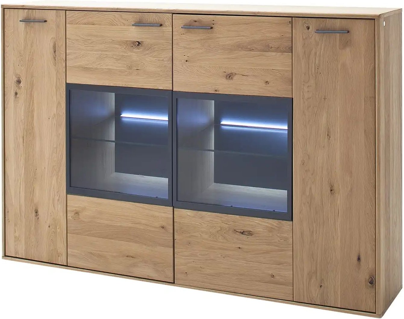 Thumbnail - Woodford Highboard Oakland ¦ holzfarben ¦ Maße (cm): B: 184 H: 123 T: 37.0 Kommoden & Sideboards > Highboards - Höffner