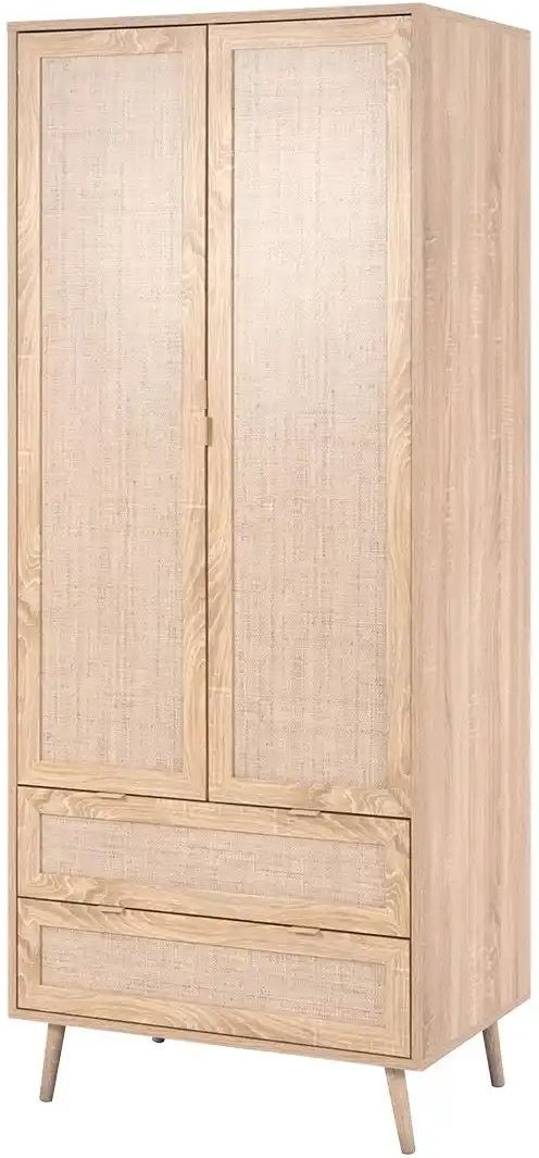 Kleiderschrank Rafia ¦ holzfarben ¦ Maße (cm): B: 80 H: 194,7 T: 55.0 Baby > Babymöbel > Babykleiderschränke - Höffner