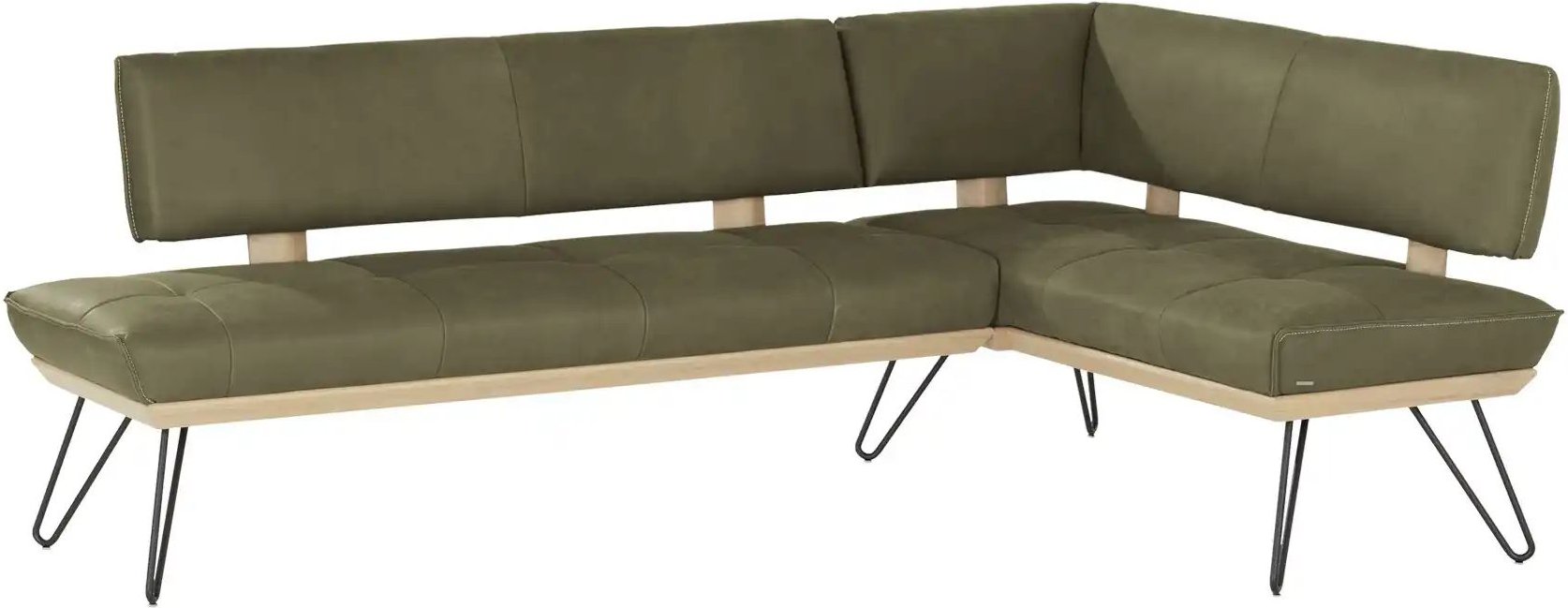 KOINOR Eckbank Leder Dining System 4 ¦ grün ¦ Maße (cm): B: 217 H: 88 T: 152.0 Bänke > Eckbänke - Höffner