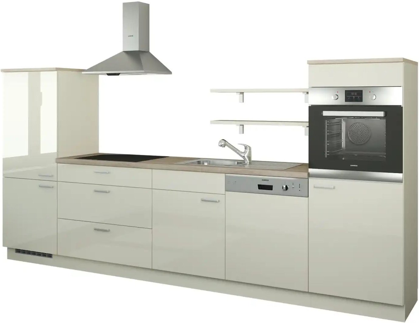 Küchenzeile ohne Elektrogeräte Kassel ¦ creme ¦ Maße (cm): B: 330 Küchen-online > Küchenblöcke ohne E-Geräte - Höffner