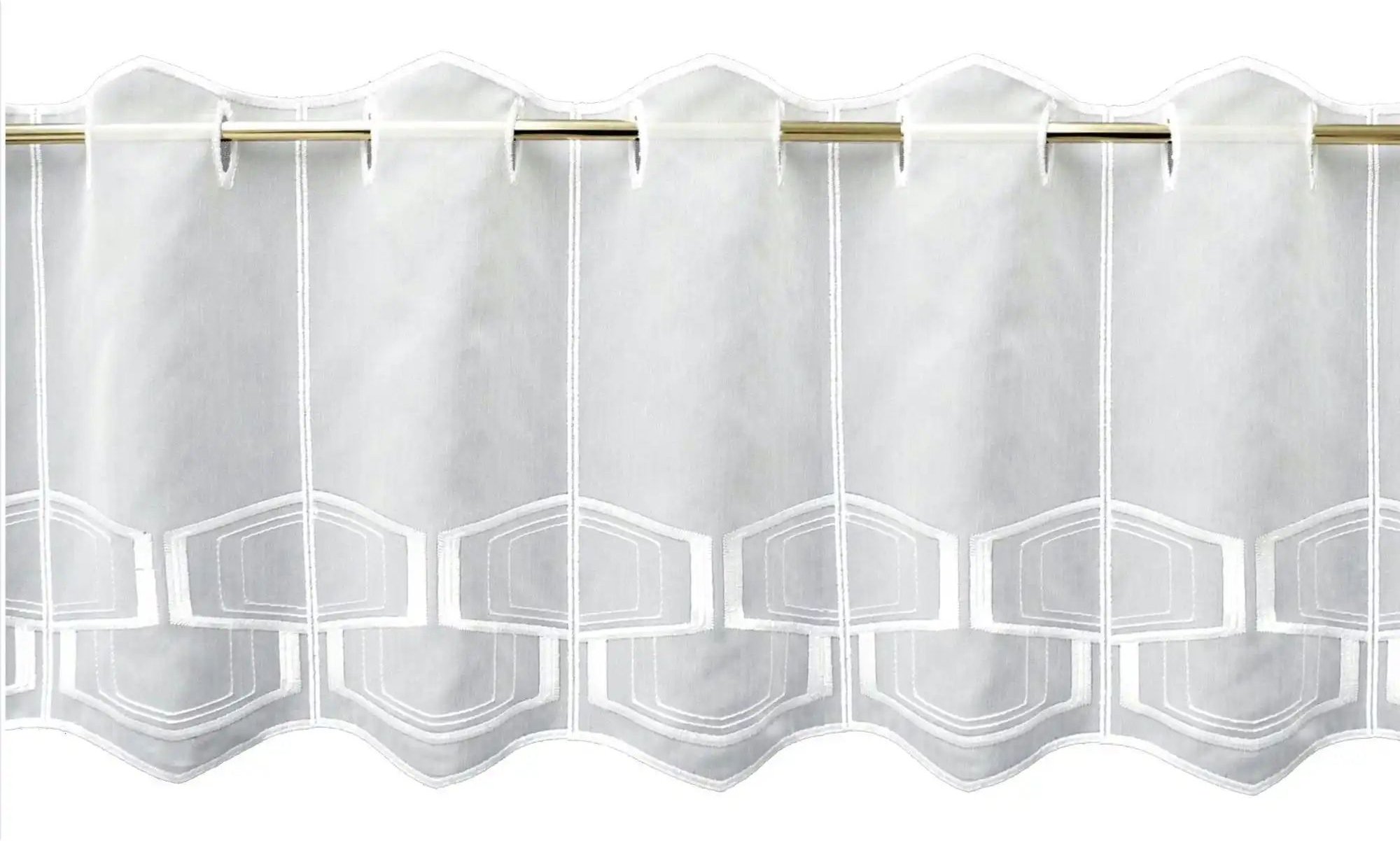 FLORENTINA Scheibengardine ¦ weiß ¦ Synthetik ¦ Maße (cm): B: 144 H: 36 Gardinen & Rollos > Gardinen & Vorhänge > Schi...