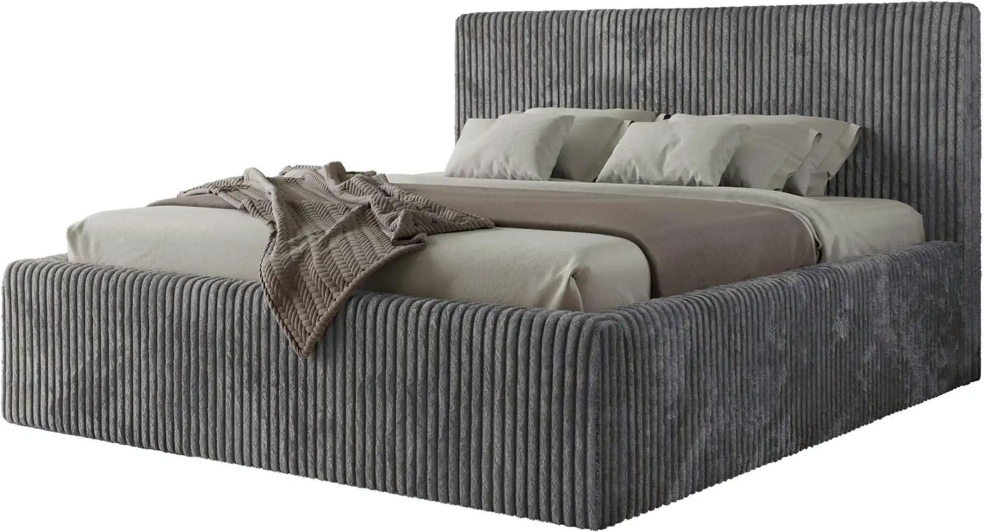 Polsterbett mit Bettkasten Tiliano Classic ¦ grau ¦ Maße (cm): B: 216 H: 108 Betten > Polsterbetten - Höffner