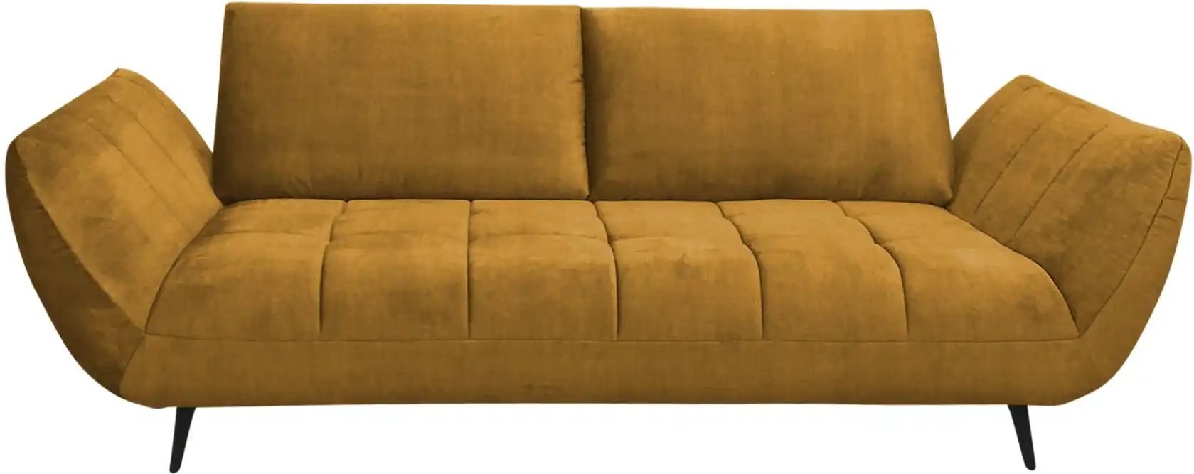 bobb Einzelsofa mit Sitztiefenverstellung Carly ¦ gelb ¦ Maße (cm): B: 240 H: 90 T: 123.0 Polstermöbel > Sofas > 2-Sitze...