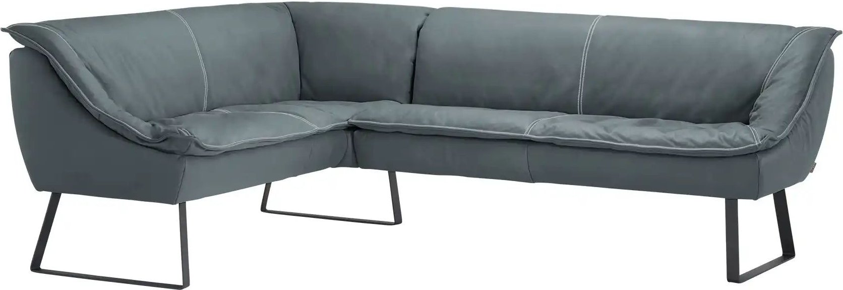 KOINOR Eckbank Leder Alino ¦ blau ¦ Maße (cm): B: 263 H: 89 T: 192.0 Bänke > Eckbänke - Höffner