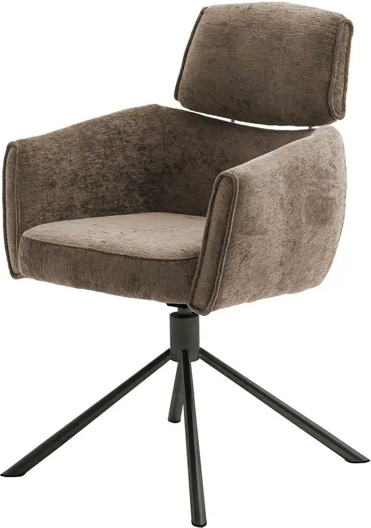 Jette Home Armlehnstuhl drehbar Becky ¦ braun ¦ Maße (cm): B: 61 H: 91 T: 64.0 Stühle > Esszimmerstühle > Esszimmerstühl...