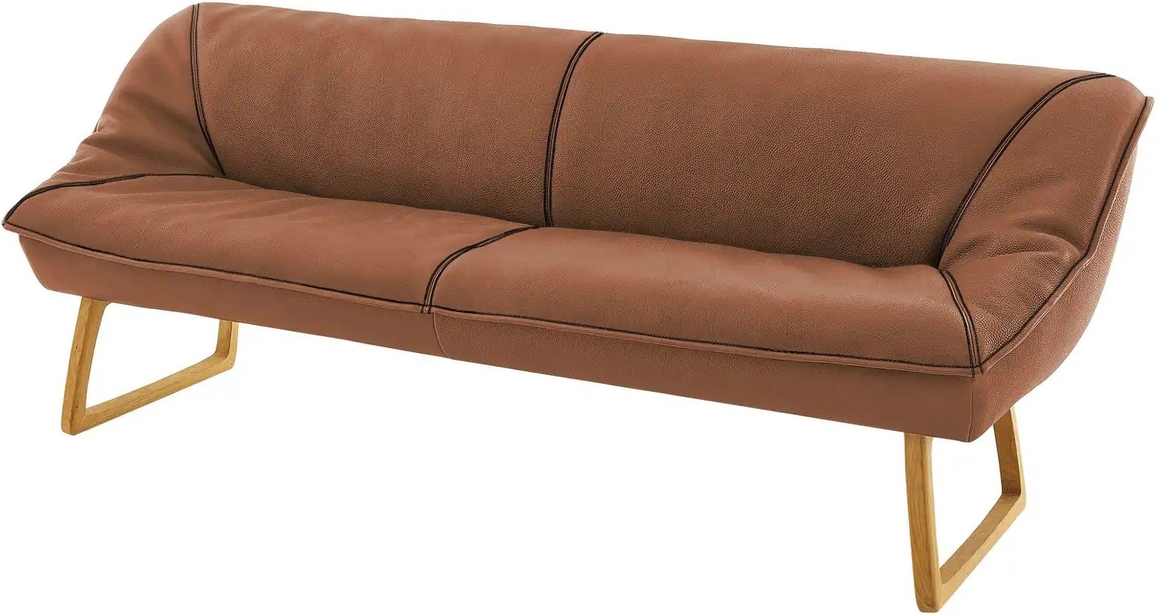 KOINOR Polsterbank Leder Alino ¦ braun ¦ Maße (cm): B: 228 H: 89 T: 77.0 Bänke > Einzelbänke - Höffner