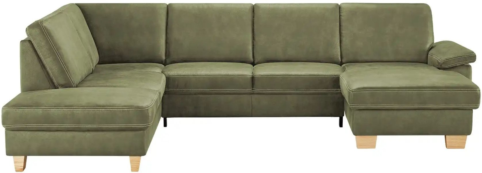 meinSofa Wohnlandschaft Kunstleder Samu ¦ grün ¦ Maße (cm): B: 316 H: 90 T: 235.0 Polstermöbel > Sofas > Wohnlandschafte...