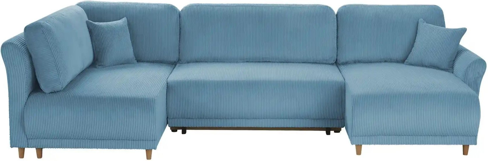 Wohnlandschaft mit Funktion Malyn II ¦ türkis/petrol ¦ Maße (cm): B: 316 H: 90 T: 160.0 Polstermöbel > Sofas > Schlafso...