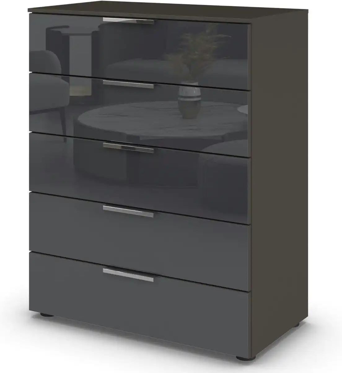 Thumbnail - Kommode Flipp ¦ schwarz ¦ Maße (cm): B: 80 H: 100 Kommoden & Sideboards > Kommoden - Höffner