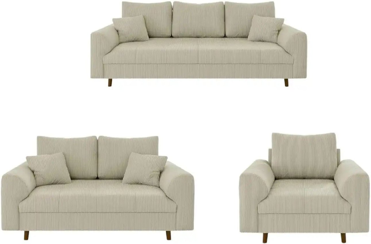 S-STYLE Polstergarnitur 3+2+1 Maya ¦ beige ¦ Maße (cm): B: 210 H: 81 Polstermöbel > Sofas > Sitzgruppen - Höffner