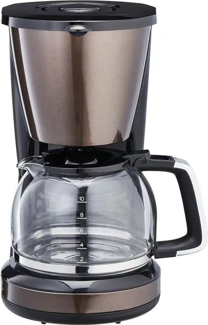 KHG Kaffeeautomat KA-123(MMS) ¦ braun ¦ Kunststoff ¦ Maße (cm): B: 16,95 H: 31,7 T: 23.7 Elektrokleingeräte > Kaffee & ...