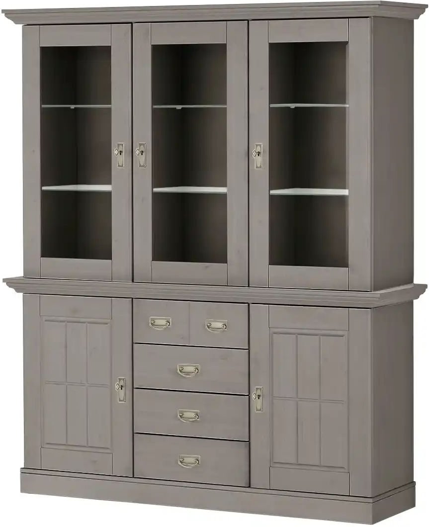 maison bleue Buffet Florian ¦ grau ¦ Maße (cm): B: 171,3 H: 202,1 T: 48.0 Schränke > Buffets - Höffner