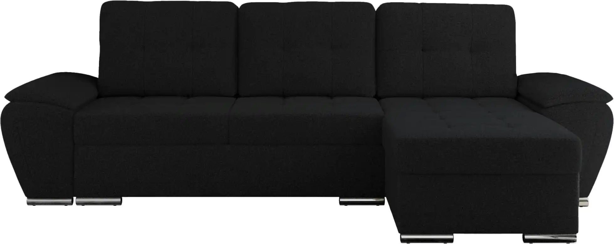 Ecksofa mit Schlaffunktion Umbria ¦ schwarz ¦ Maße (cm): B: 271 H: 85 Polstermöbel > Sofas > Ecksofas - Höffner