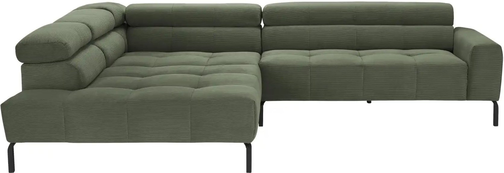 Max Schelling Ecksofa verstellbare Kopfteile MS Verve ¦ grün ¦ Maße (cm): B: 311 H: 88 T: 219.0 Polstermöbel > Sofas > E...