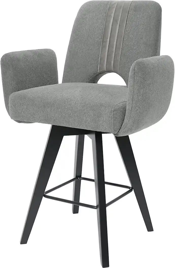 Gray & Jones Tresensessel Black Coast One ¦ grau ¦ Maße (cm): B: 67 H: 109,5 T: 60.0 Polstermöbel > Hocker > Barhocker ...