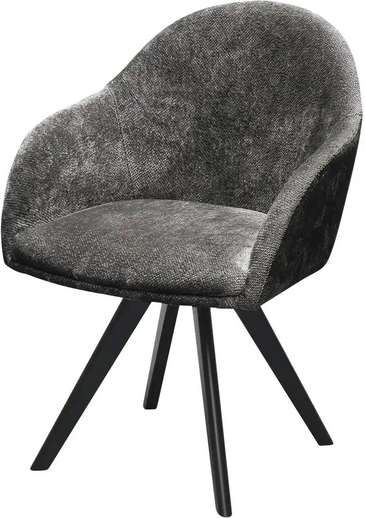 Woodford Polsterstuhl Cross ¦ grau ¦ Maße (cm): B: 61,5 H: 84,5 T: 62.0 Stühle > Esszimmerstühle > Esszimmerstühle mit ...