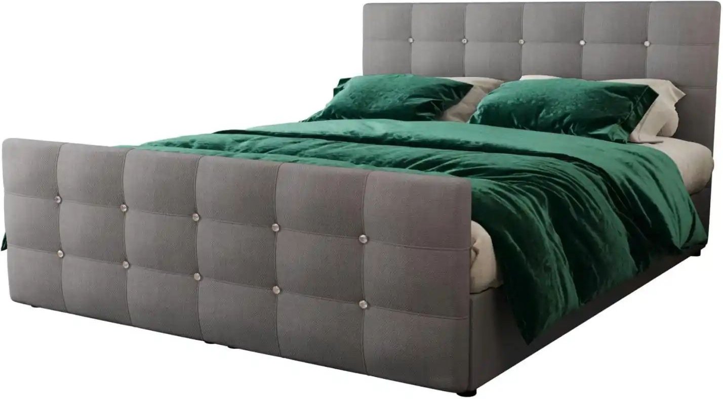 Boxbett mit Stauraum und Topper Kleo ¦ grau ¦ Maße (cm): B: 180 H: 105 Betten > Komfortbetten - Höffner