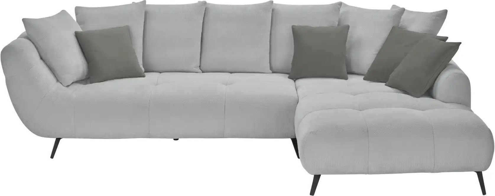 bobb Ecksofa Bellani III ¦ grau ¦ Maße (cm): B: 318 H: 90 T: 218.0 Polstermöbel > Sofas > 3-Sitzer - Höffner