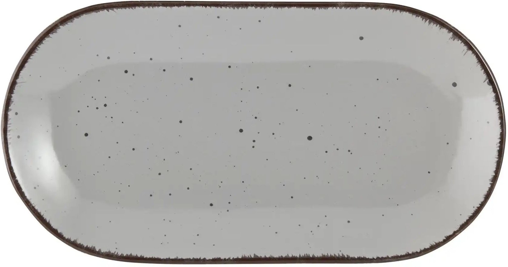 Peill+Putzler Servierplatte 25 x 13 cm Siena ¦ grau ¦ Steinzeug/Steingut ¦ Maße (cm): B: 13 Geschirr > Einzelgeschirrte...