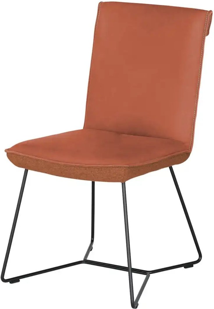 KOINOR Kufenstuhl Leder Schwof ¦ braun ¦ Maße (cm): B: 48 H: 90 T: 64.0 Stühle > Küchenstühle > Polster Küchenstühle - ...