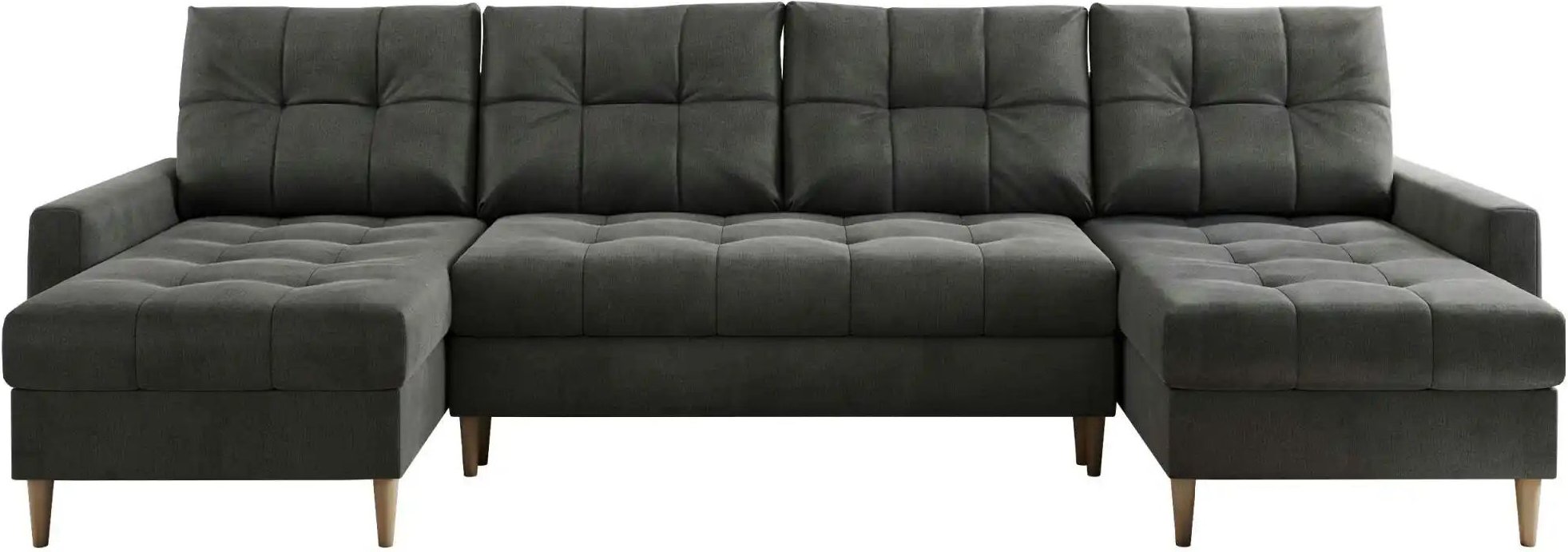 Wohnlandschaft mit Schlaffunktion Astra ¦ grau ¦ Maße (cm): B: 290 H: 75 Polstermöbel > Sofas > Schlafsofas - Höffner