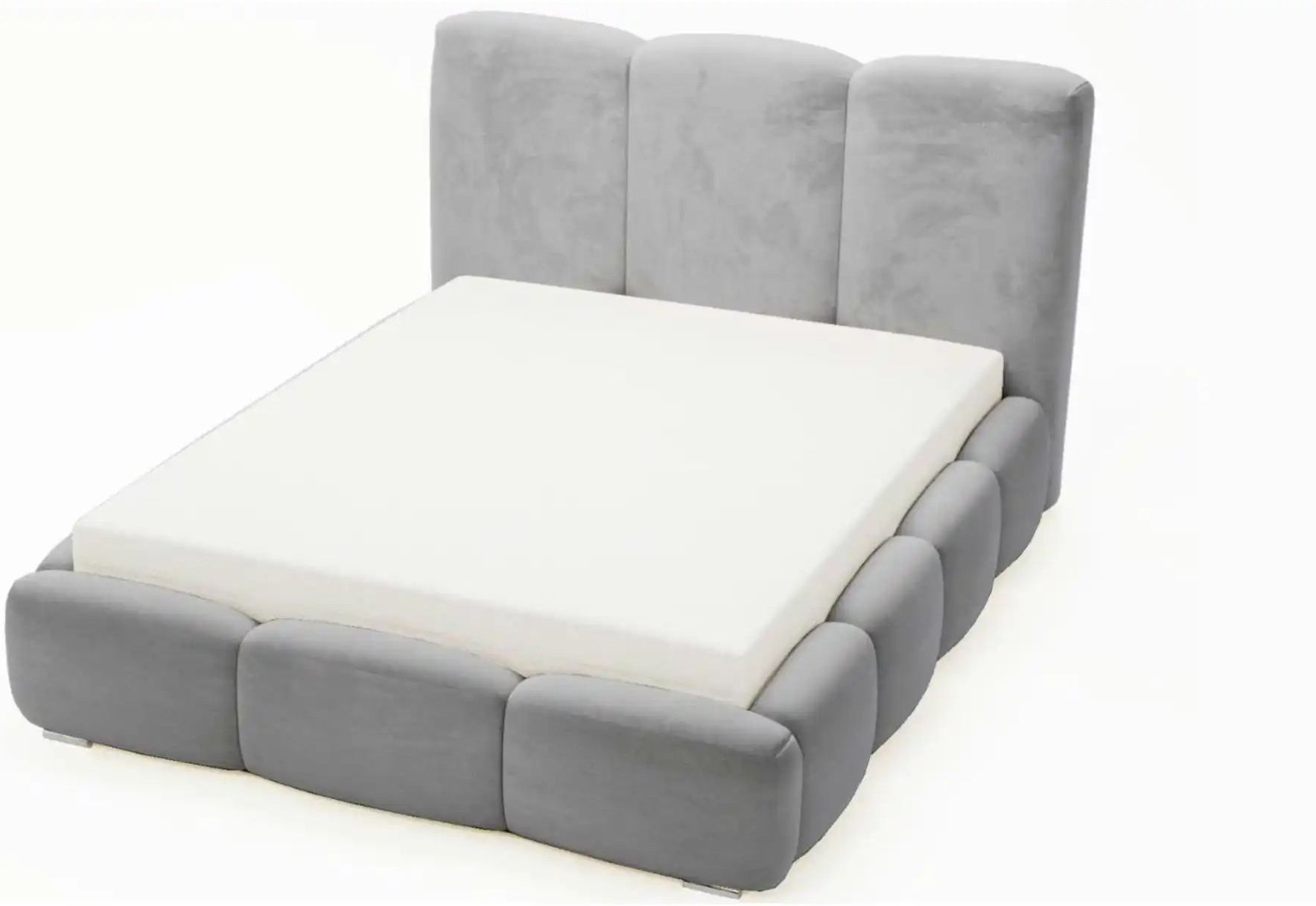 Polsterbett mit Stauraum Bubble ¦ grau ¦ Maße (cm): B: 220 H: 105 Betten > Polsterbetten - Höffner