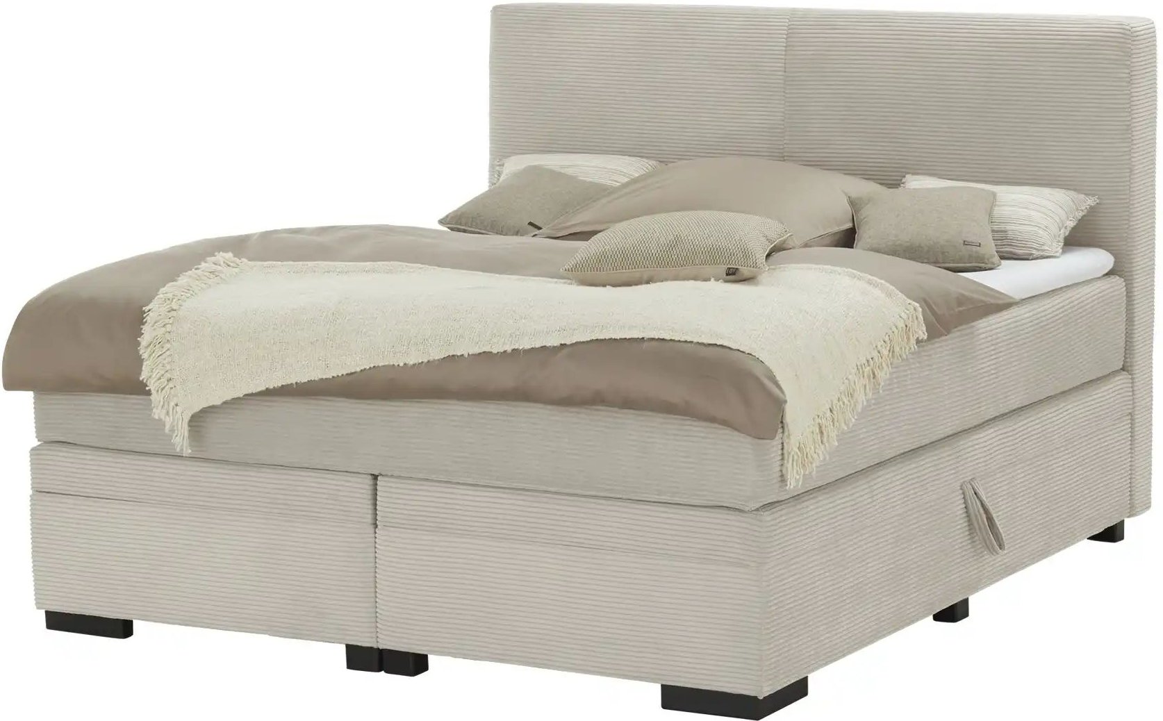 Boxi Boxspringbett mit Bettkasten Boxi Classic ¦ beige ¦ Maße (cm): B: 180 H: 125 Betten > Boxspringbetten > Boxspringbe...