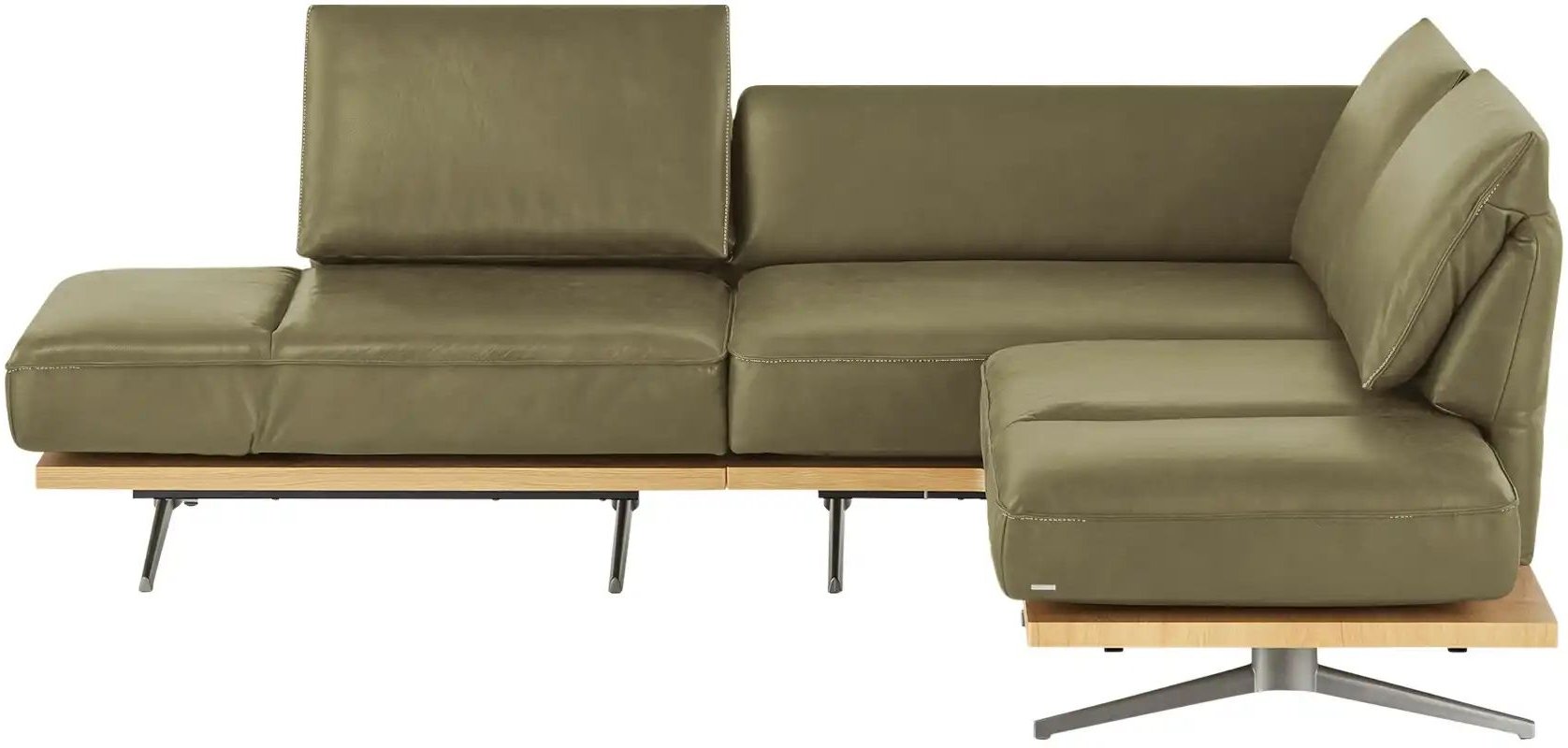 KOINOR Ecksofa Phoenix ¦ grün ¦ Maße (cm): B: 253 H: 87 T: 209.0 Polstermöbel > Sofas > Ecksofas - Höffner