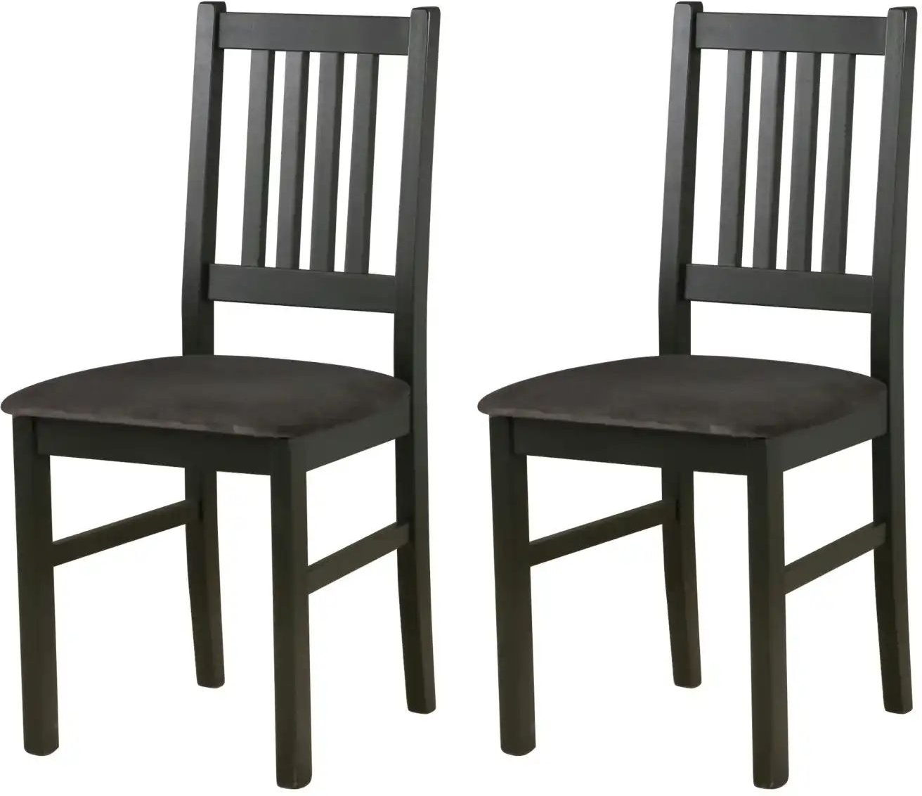 Esszimmerstuhl 2er-Set ¦ schwarz ¦ Maße (cm): B: 43 H: 90 Stühle > Küchenstühle > Polster Küchenstühle - Höffner