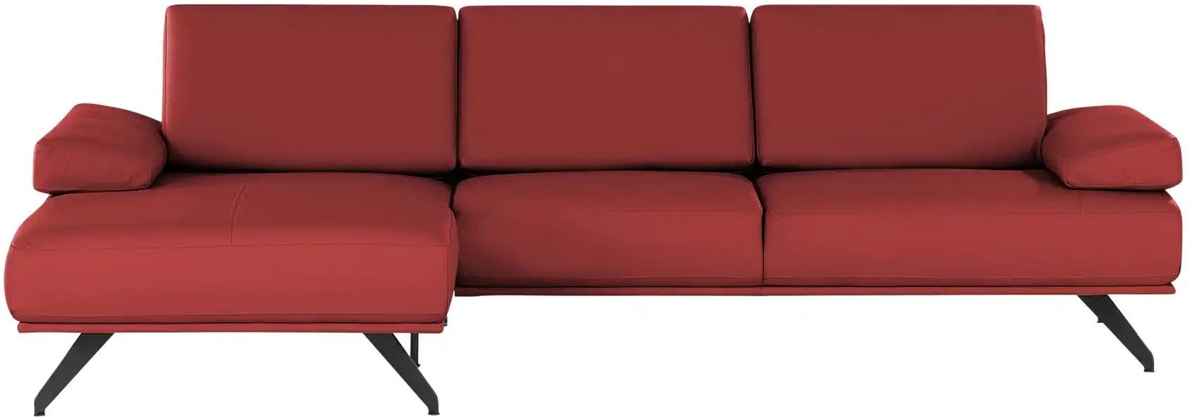 SOHO Ecksofa Gemma ¦ rot ¦ Maße (cm): B: 282 H: 84 T: 166.0 Polstermöbel > Sofas > 3-Sitzer - Höffner