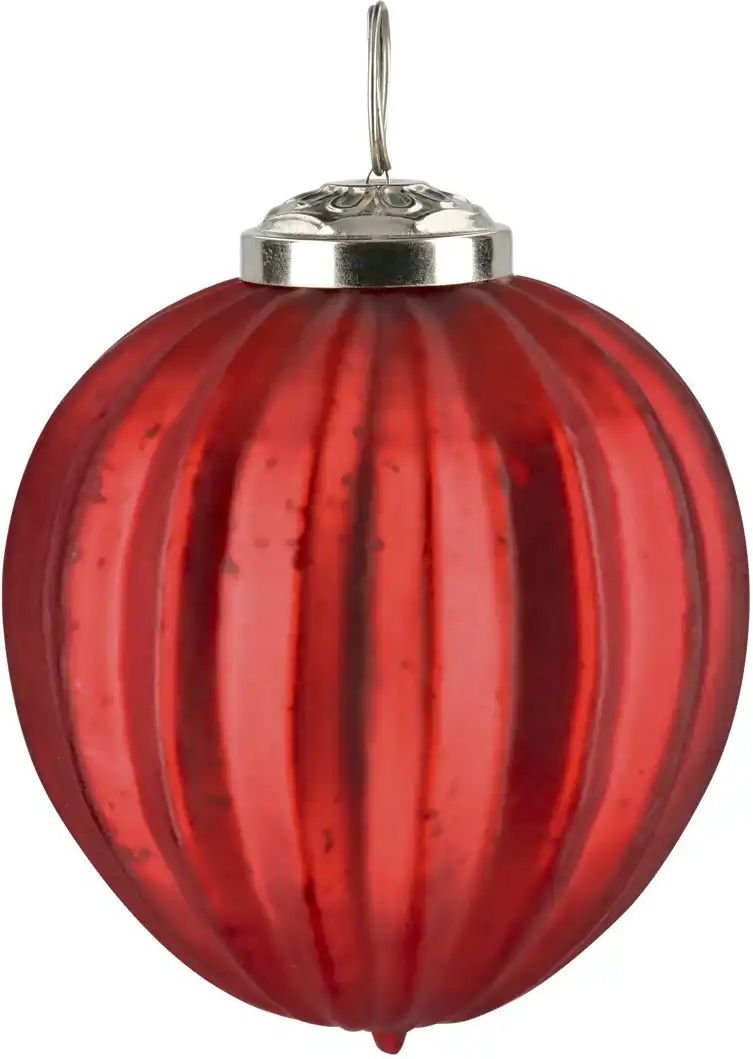 Thumbnail - HOME STORY Weihnachtsbaumschmuck ¦ rot ¦ Glas,Aluminium ¦ Maße (cm): H: 11,5 Ø: 9.5 Weihnachten - Höffner