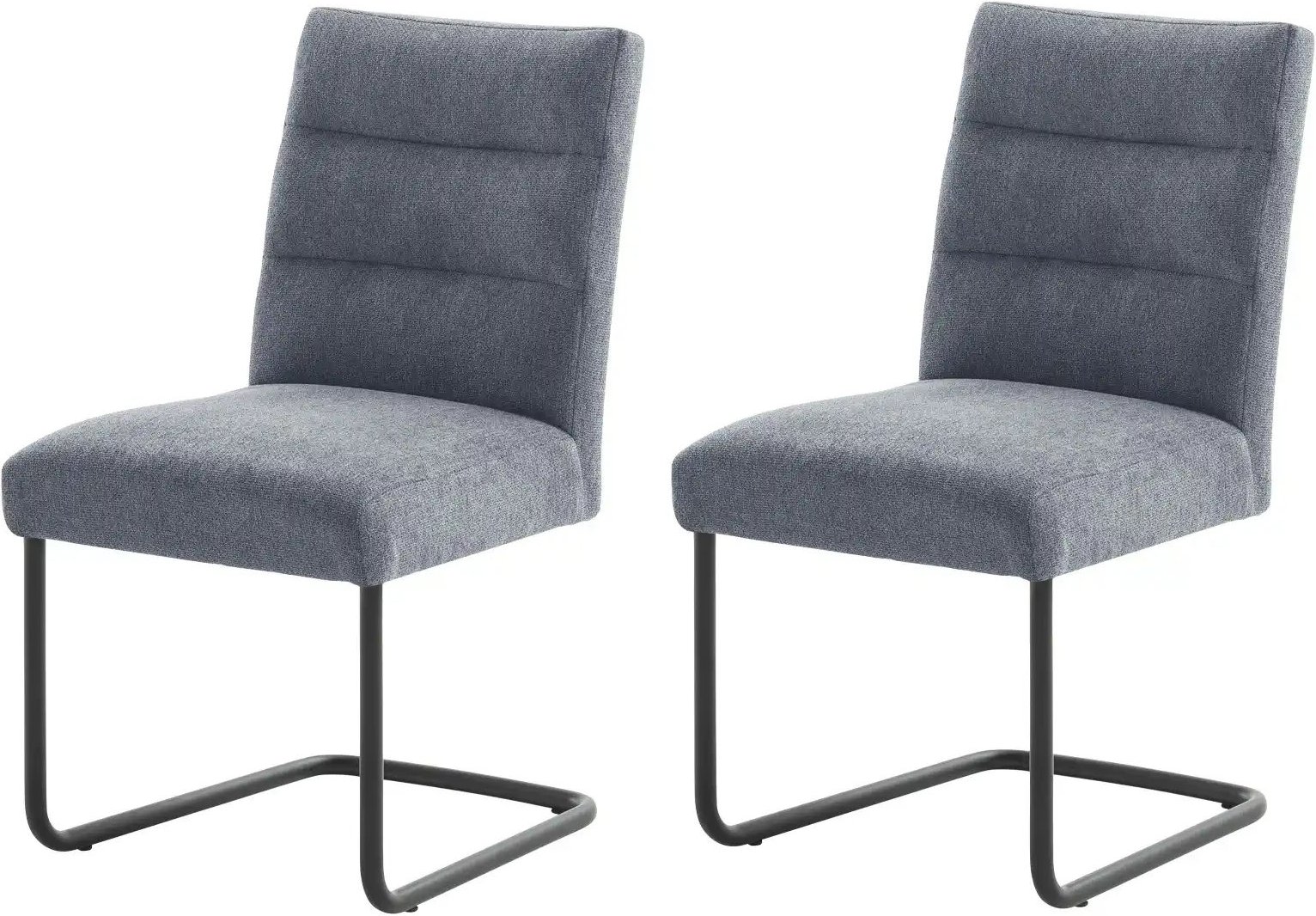 Thumbnail - Woodford Schwingstuhl im 2er Set Tabby ¦ grau ¦ Maße (cm): B: 50 H: 91 T: 49.0 Stühle > Küchenstühle > Polster Küchenstü...