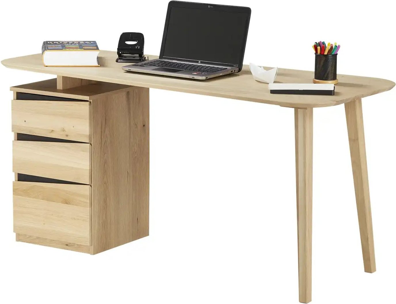 Schreibtisch Treene Neu ¦ holzfarben ¦ Maße (cm): B: 150 H: 72,5 T: 67.0 Tische > Schreibtische - Höffner